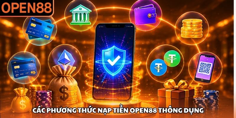 Các phương thức nạp tiền OPEN88 thông dụng Nạp tiền OPEN88