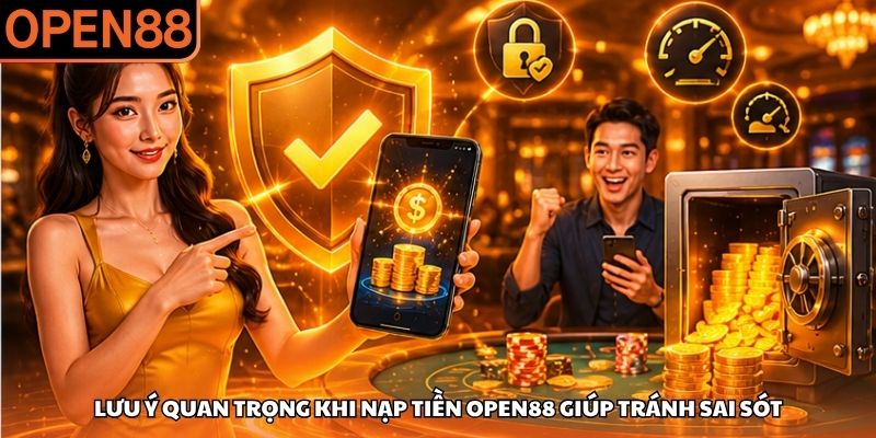 Lưu ý quan trọng khi nạp tiền OPEN88 giúp tránh sai sót Nạp tiền OPEN88