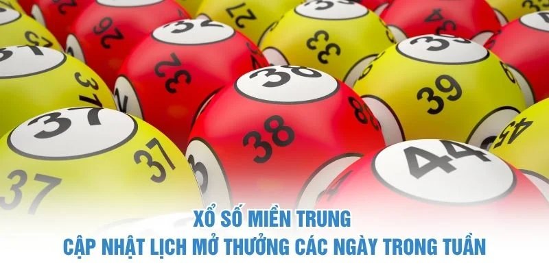 Xổ số miền Trung cập nhật lịch mở thưởng các ngày trong tuần Xổ Số Miền Trung